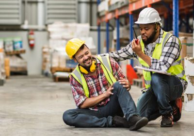 Injured worker consulting with a workers' compensation attorney about filing a claim