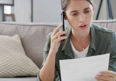 Person speaking with insurance adjuster after accident reviewing claim in Georgia