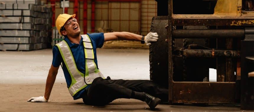 Worker injured in workplace accident causing back or neck injury in Georgia